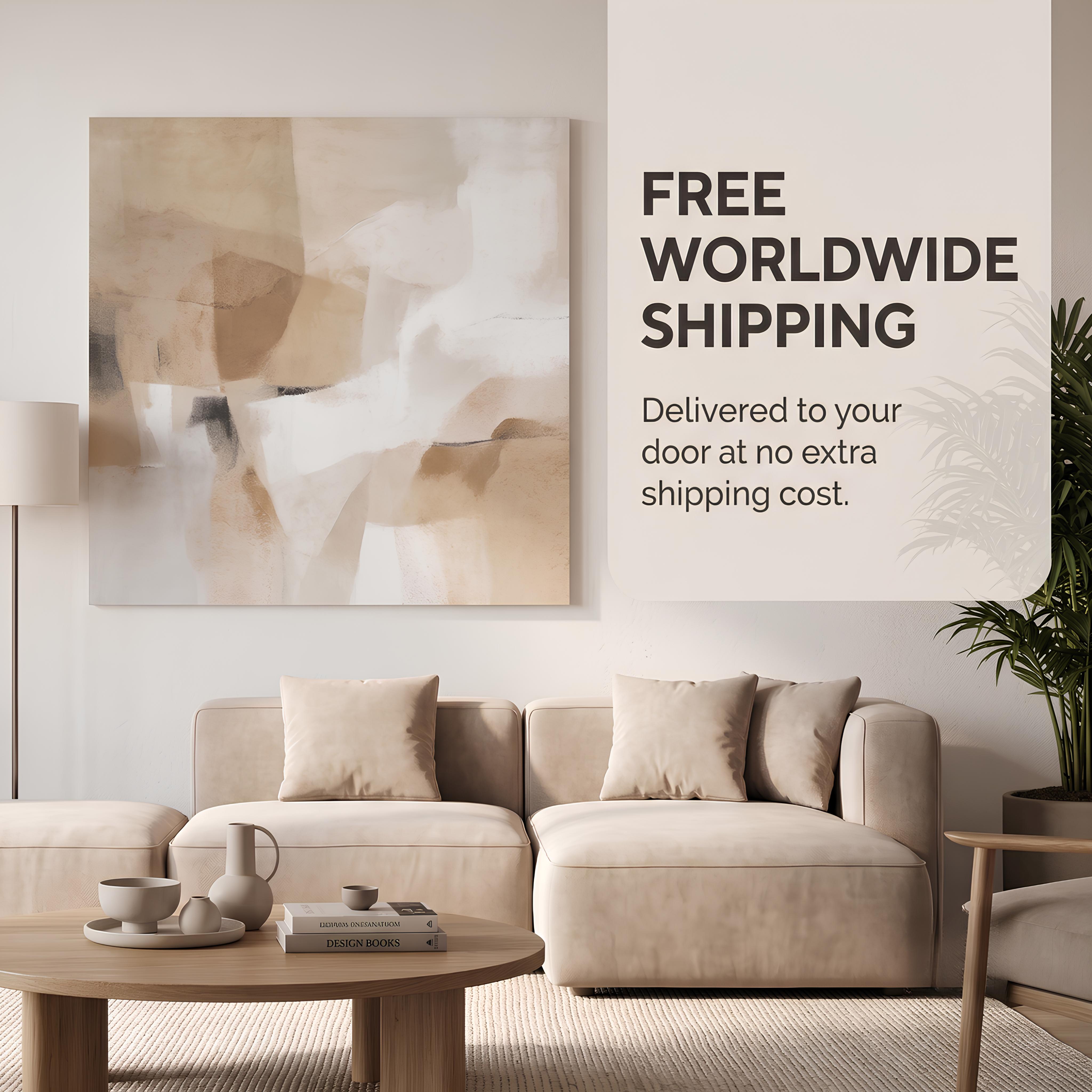 Rustic Golden Landscape Glass Wall Art